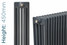 NF5-A-450-TH - Infinity Anthracite 5 Column Radiator 19 Sections H450mm X W898mm NF5-A-450-TH - Infinity Anthracite 5 Column Radiator 19 Sections H450mm X W898mm